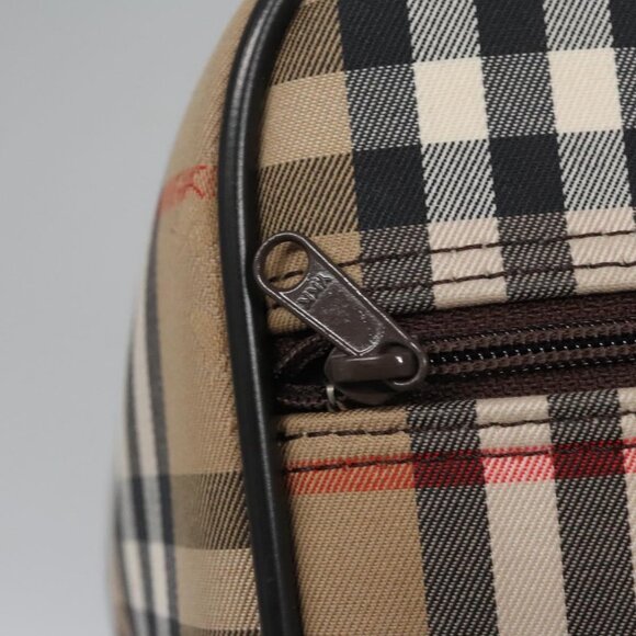 Burberrys Nova Check Boston Bag Canvas Beige - Picture 9 of 16